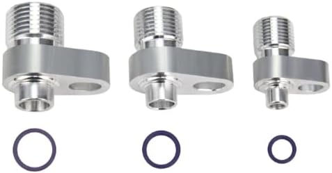 Custom A/C Lines AC Compressor Drier Condenser Radiator Fitting Adapter for Auto Air Conditioning Hose R134a, As Shown in the Picture, QCPJ-19