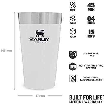 Stanley Aluminum 10-01704-057 The Stay-Chill Beer Pint Polar 16Oz / .47L #TOP1