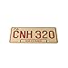 Dukes of Hazzard - CNH 320-1969 Dodge Charger - General Lee - Metal Stamped Plate - Replica Prop - Number Plate - Movie Prop