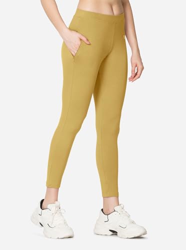 Image of VSTAR PL02 Women Ankle Length Stretchable Slim Fit Leggings with Secured Side Pocket | Moisture-Wicking | Soft Waistband & Cotton-Elastane Fabric