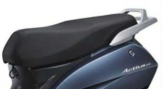 Image of Premium Water Resistant Seat Cover for Activa 125 Durable Black Stretchable Scooty Seat Protection Cover Design (Black - 11)