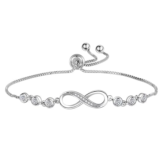 Fashion Jewellery Celebrity Inspired Stylish Infinitty Bangle Bracelet for Women and Girls (Silver) (B0DCZ51VVS) Amazon Price History, Amazon Price Tracker
