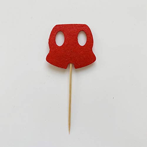 Finduat 24 Pack Cute Mickey Mouse Inspired Cupcake Toppers Kids Birthday Party Supplies Decorations And Cupcake Party #TOP3