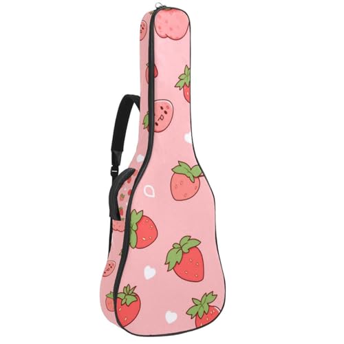 Sac pour guitare étanche 41 pouces multicolore avec pochette de rangement pour guitare acoustique