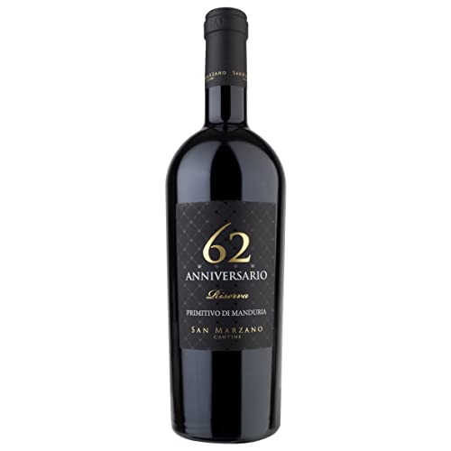 CANTINE SAN MARZANO PRIMITIVO DI MANDURIA RESERVA 62 VINTAGE 2018 ANIVERSARIO 75 CL