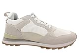  Zapatillas Deportivas de Mujer con Suela Gruesa. Deportivo Casual de Moda con Cordones, Plantilla Extraible. Color: Blanco Talla: 40