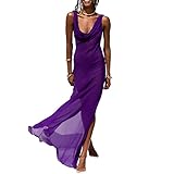 Caratteristica: Abito copricostume da donna: Senza maniche, senza schienale, collo a cappuccio, tinta unita/stampa leopardo, vestibilità slim, spacco alto, lunghezza piena.
