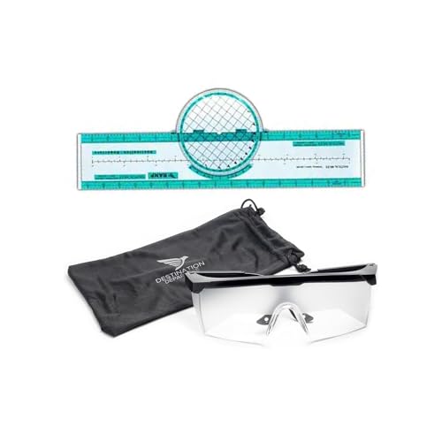 Destination Departure Student Pilot Bundle - VFR & IFR Training Accessory Kit - Foggles & Rotating Azimuth Plotter for Trainee Pilots