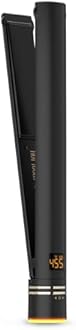 HOT TOOLS Pro Artist Black Gold Ionic 1 1/4 Inch Flat Iron - Use as Straightener for Sleek Straight Hair or Use Rounded Edges for Shiny Curls and Waves, Stylist-Preferred Styles