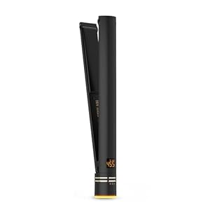 HOT TOOLS Pro Artist Black Gold Ionic 1 1/4 Inch Flat Iron – Use as Straightener for Sleek Straight Hair or Use Rounded Edges for Shiny Curls and Waves, Stylist-Preferred Styles