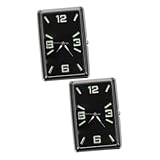 Vaguelly 2pcs car Clock Square Monitor Digital Watch Mini Cars Mini Dash Dashboard Clock Electric Timer car