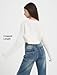 EXARUS Girls White Cardigan Teen Open Front Cropped Sweater Long Sleeve Shrug Bolero Ribbed Lightweight Casual Dressy Knit Top White 8Y