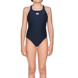 arena Dynamo Junior Einteiliger Badeanzug für Mädchen, Chlor- und Salzbeständiger Sport Badeanzug aus MaxFit Material mit UV-Schutz Faktor 50+