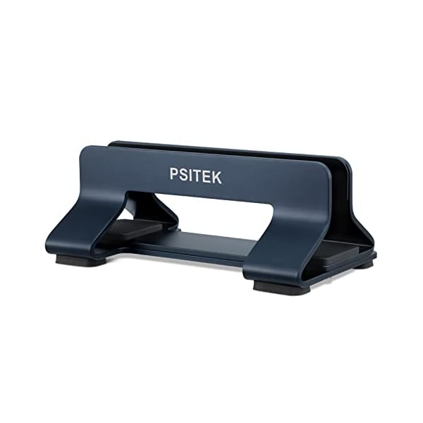 Psitek Aluminium Vertikaler Laptop Ständer Halter Dock, aufrechter Speicher, Einstellbare Slot Breite 10~30mm, Passt für… – Bild 7