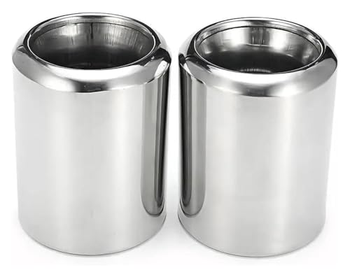 �p �}�c�_ CX30 CX-30 2020-2022 �e�[���p�C�v �V���o�[ 2�� �ԗp�r�C�}�t���[�`�b�v ���E���h�X�e�����X�X�`�[���p�C�v �e�[���J�o�[ �Ԃ̔r�C�ǂ̖��[(Silver 2pcs)