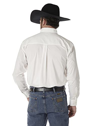 Wrangler George Strait Men's One Pocket Long Sleeve Buttondown Western Shirt - Blue Print2