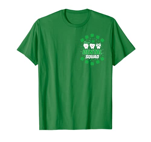 St Patricks Day Dental Squad Irish Tooth Leprechaun Dentiste T-Shirt