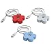 Imagen de Wablissia Humidificador USB portátil Difusor de aromaterapia en forma de flor Silencioso Oficina Escritorio Coche Hogar Pequeño Espacio Personal Hidratador Botón Control Atomizador Blanco Azul Rojo (C