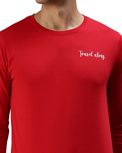 Image of Veirdo Pure Cotton Full Sleeves Round Neck Cool & Stylish Graphic Printed T-Shirt for Men & Boys