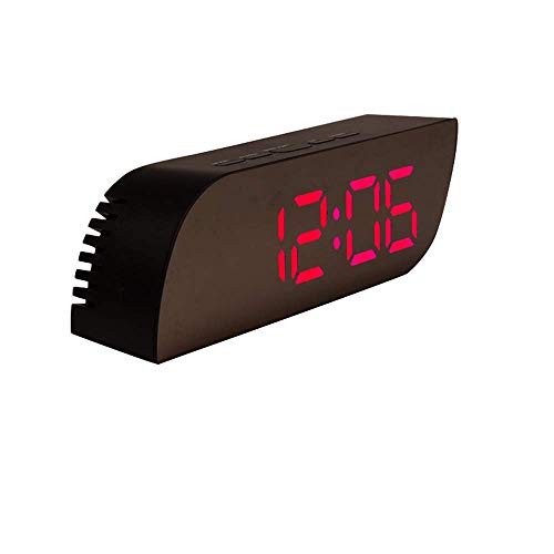 Einfacher elektronischer LED-Wecker Student Schlafsaal stumm Desktop Schlafzimmer Nachttisch Leuchtuhr Digitaluhr Uhr Weiß schwarz