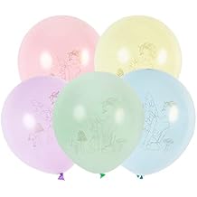 Talking Tables 12 x Pastel Balloons for Kids Fairy Balloons Party Decorations | Afternoon Tea, Mothers Day, Baby Shower, Wedding | 11.8 in Latex with Ribbon