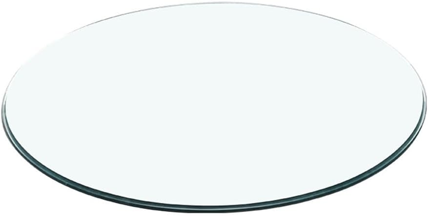 Glass Table Top, Round Tempered Glass, 6 mm Thick Clear Table Top Glass for Patio Table, Dining Table, Coffee Table, Desks, Tabletop Protector(95 CM(38 INCH))