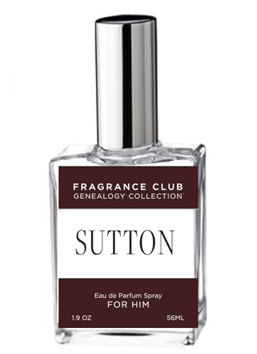 Fragrance Club Genealogy Collection Sutton 1.9 fl oz. EDP, Inspired by Sutton Pl., Long Lasting Parfum for Men with Black Currant, Jasmine and Musk is a classic masculine fagrance.