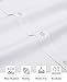 Alimens & Gentle Men's White Dress Shirt Long Sleeve Stain Shield Button Down Shirts Slim Fit Wedding Church M