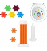 Bhuma Automatic Toilet Cleaning Gel – Floral Design Stamp Bathroom Cleaner – Air Fresher For Rem...