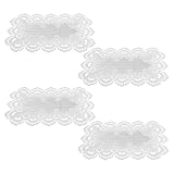Sûrs et stables : conçus avec un envers antidérapant, ces sets de table rétro en dentelle maintiennent votre vaisselle bien en place, pour plus de confort et de sécurité lors des repas ou des réceptions. sets de table vintage à motifs floraux, dessous de tasse brodé
