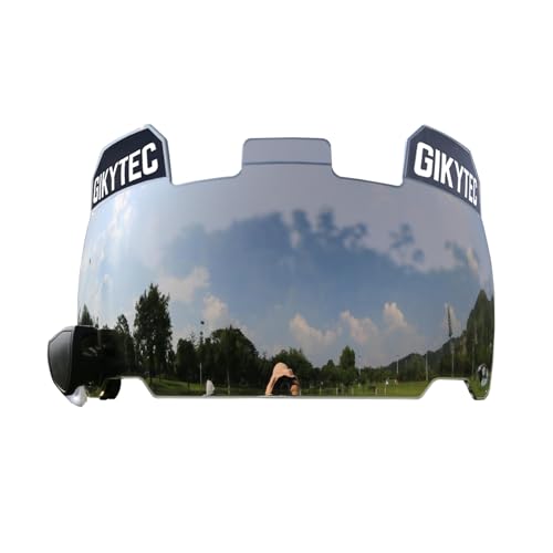 GIKYTEC Football Helmet Visor, Scratch Resistant, for Helmet Fits Youth and Adult Football Helmets (Clear Silver)