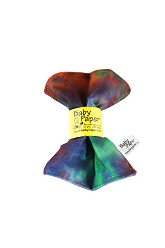Image of Baby Paper Crinkle Sensory Toy & Teether, Tie Dye, Non-Toxic Washable