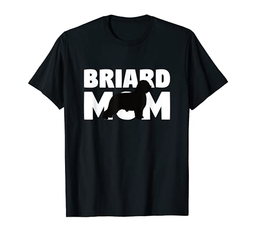 Briard Geschenk für Hundemutter „Briard Mom“ Funny Briard T-Shirt