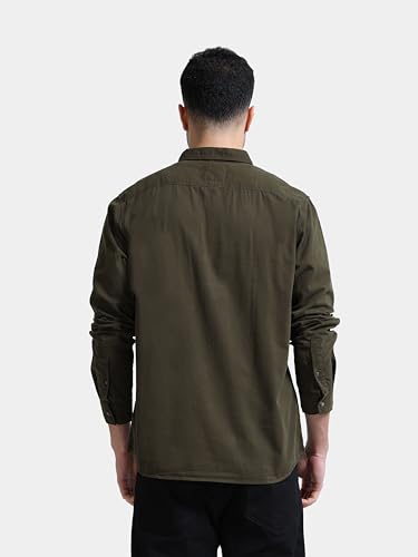 Image of StitchX Men's Full Sleeve Core Essentials Twill Over-Dyed Shirt XS-2XL