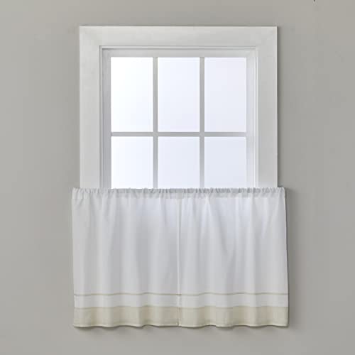 SKL HOME by Saturday Knight Ltd. Carrick Stripe Tier Pair, 56" x 24", Natural, 2 Pack