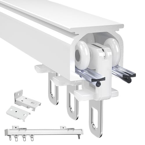 Riel de cortina de aluminio para techo, divisor de espacios resistente de 50 a 600 cm 2