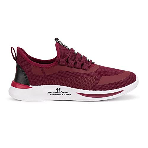 Image of Stylish Casual Sneakers Sports Running Shoes for Men's-(Grey-BAZR-9431-P)