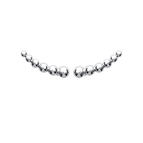 Boucles d'oreilles en argent massif 925 line.bijoux au design épuré et aux finitions soignées