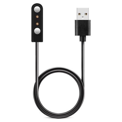 Zernavith 1Pc Smart Watch Charger 2 Pin 4MM Magnetic Smartwatchh Charger Cable Magnetic Smart-Watch Charging Cables Compatible with LS05S Haylou RT2 RS3 LS16 LS04