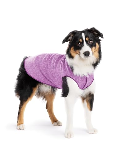 Goldpaw Sun Shield Tee for Dogs and Cats - UV Protection UPF50+ Cooling - Great for Anxiety, Allergies, Wound Care, Hairless Pets - Machine Wash, Quick Dry (Violet, 14)
