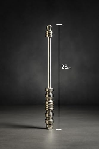 Image of Uniqorn Enterprises Premium Car Flag Silver Havy Rod (28cm) with 2 Heavy-Duty Clamps Sizes: 14 cm and 7 cm (perfect for hood & bonnet mounting),Fit in all types of car