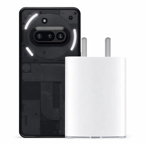Image of Nothing 45W C-Type PPS Rapidly Charging Adapter for Nothing Phone 3 /3a /3a Pro /3a Lite /2 /2a /2a Plus /1 /CMF Phone 1 /2 /2 Pro /Pixel 10 /9 /8 /7 /Tablet /Chromebook-45 Watt USB C Fast Charger-White
