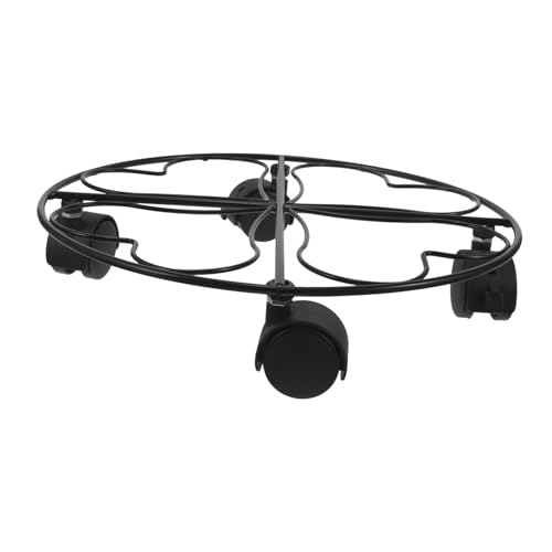 TOBBOMEY 色キャスター付きプラントスタンド 耐荷重設計で屋内外対応 移動便利な鉄製愛心デザイン鉢台 ガーデニング用多機能植木鉢ホルダー