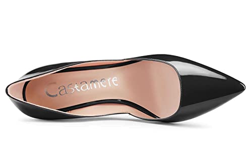 Castamere Womens D'Orsay Slip On High Heels Pumps Elegant Pointy Toe Stilettos 10CM Heel Shoes4