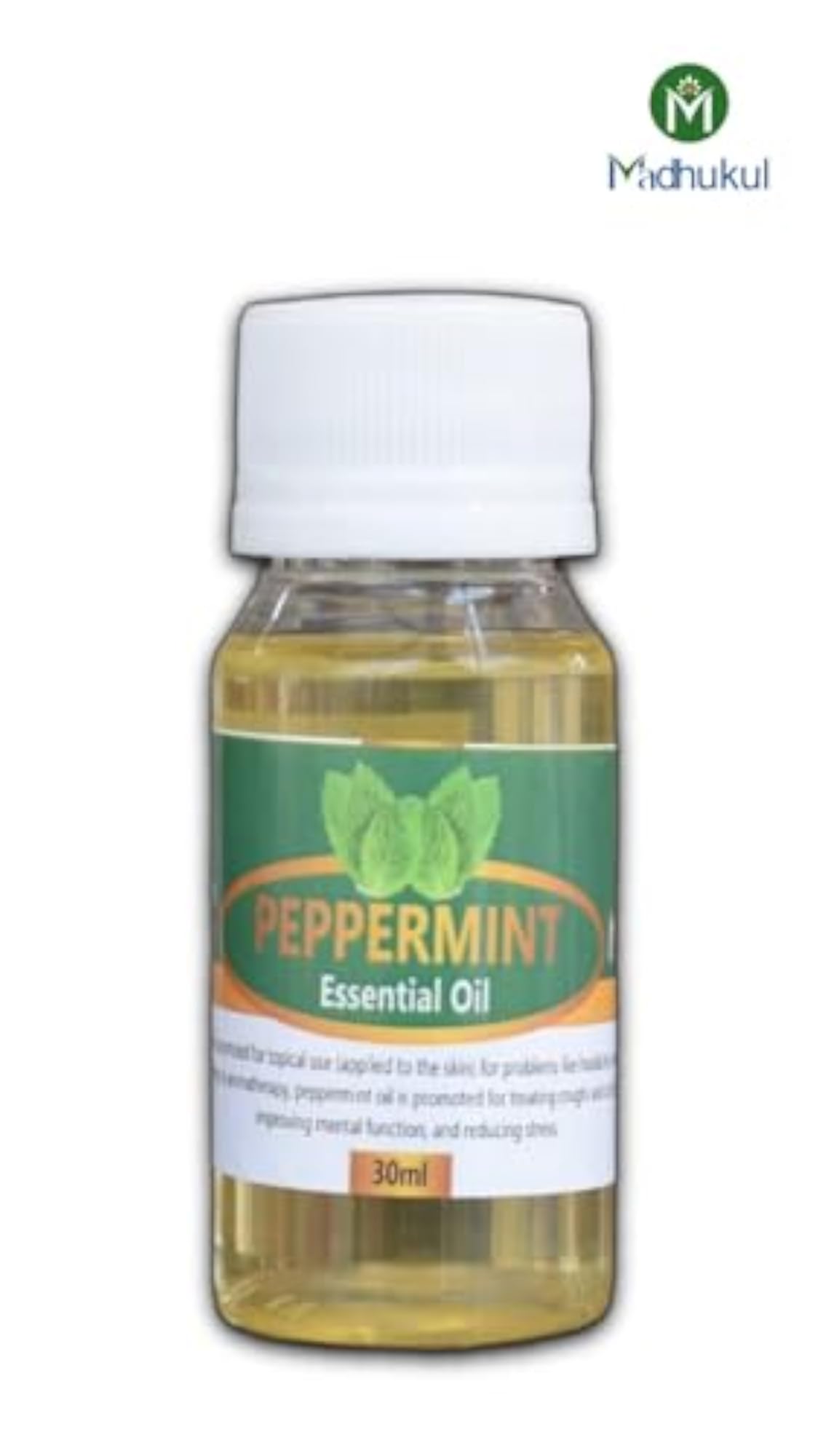 Madhukul Peppermint Essential Oil for Steaming & Diffuser - 30ml