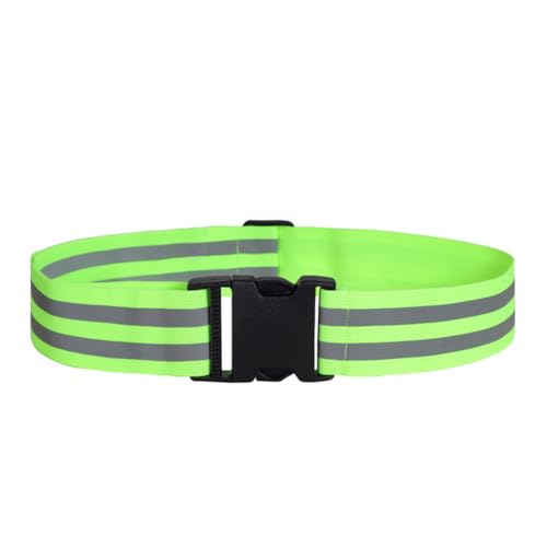 EYAKEG Reflective Belt for Running Belt Reflective Running Gear, Green