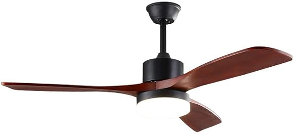 Wewnętrzny wentylator sufitowy LED (metalowy żyrandol do salonu z miękkim światłem (wyciszony retro pilot wentylator sufitowy łatwy w instalacji) Lampa wentylatora sufitowego