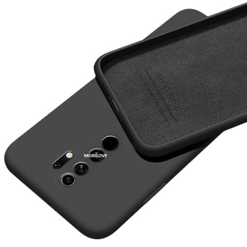 MOBILOVE Shockproof Slim Matte Liquid Soft Silicone TPU Back Case Cover with Camera Protection for | Oppo A9 (2020) | Oppo A5 (2020) (Black) (B09VRLFK4R) Amazon Price History, Amazon Price Tracker
