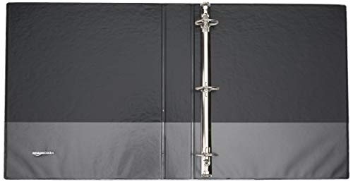 Amazon-Basics-15-Inch-3-Ring-Binder-Round-Ring-Customizable-View-Binder-Black-4-Pack