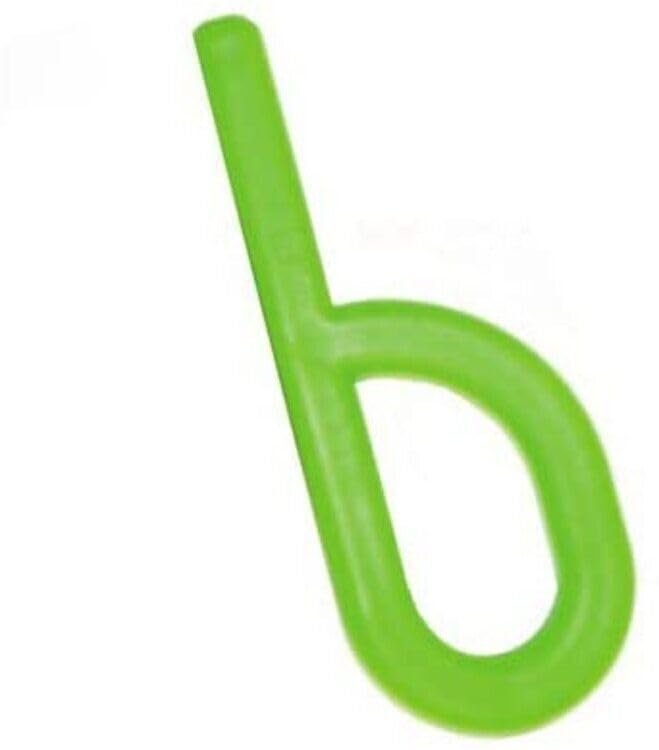 Safe-O-Kid® Non-Toxic Speech Therapy Tool – BPA-Free Pure Silicone Chewy Tube for Toddlers | Develops Biting Skills Safely | P-Shape (Green, Pack of 1)